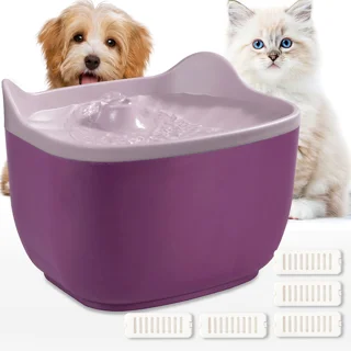 آبخوری اتوماتیک پت برند petwater رنگ بادمجانی