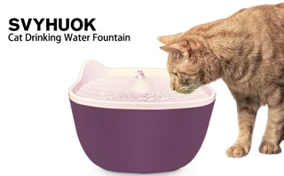 آبخوری اتوماتیک برند petwater رنگ بادمجانی مخصوص گربه و سگ