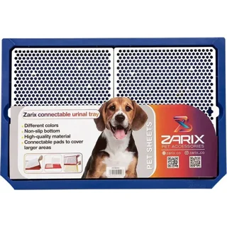 توالت مشبک سگ zarix سایز لارج ابعاد 66×45 سانتی متر آبی