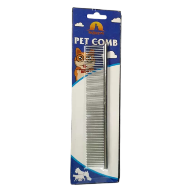 شانه گرومینگ استیل عرض ۳ سانت برند Pet comb