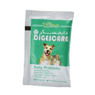 پودر پروبیوتیک مخصوص سگ و گربه برند بایوران مدل دایجسکر(Digestcare)