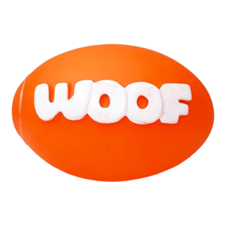 اسباب بازی توپ تخم مرغی سوتکدار مدل woof مخصوص سگ