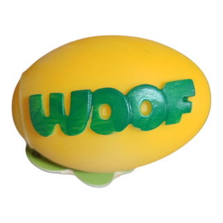 اسباب بازی توپ تخم مرغی سوتکدار مدل woof مخصوص سگ