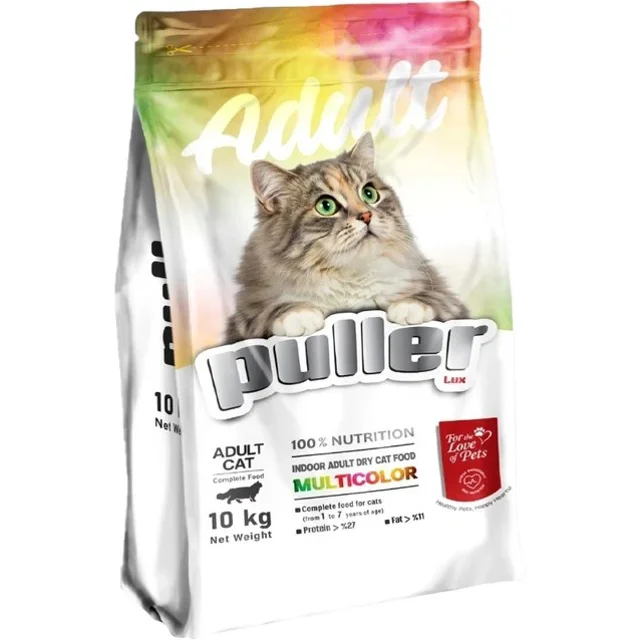 غذای خشک گربه پولر گربه ده کیلویی puller multicolor
